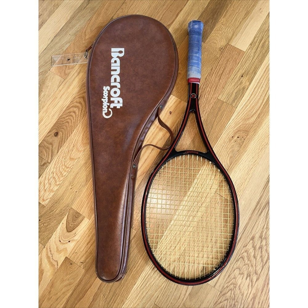 Vintage Bancroft Scorpion, 4 3/8, 1978, 100% Graphite, unstrung,cover, Excellent